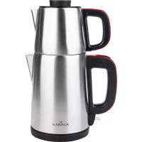 Ürün görseli: Karaca Tea Break 1650 W Çelik Demlikli Çay Makinesi