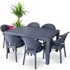 Bahex Capissi Bambu 90 x 150 cm Rattan Bahçe Mobilya Takımı