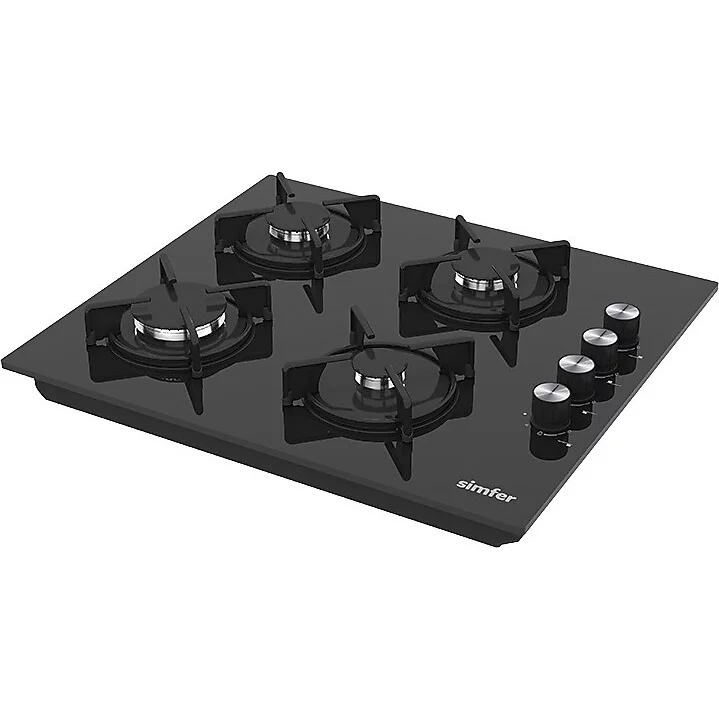 Simfer 3046 Siyah Klasik Set üstü Cam Ocak