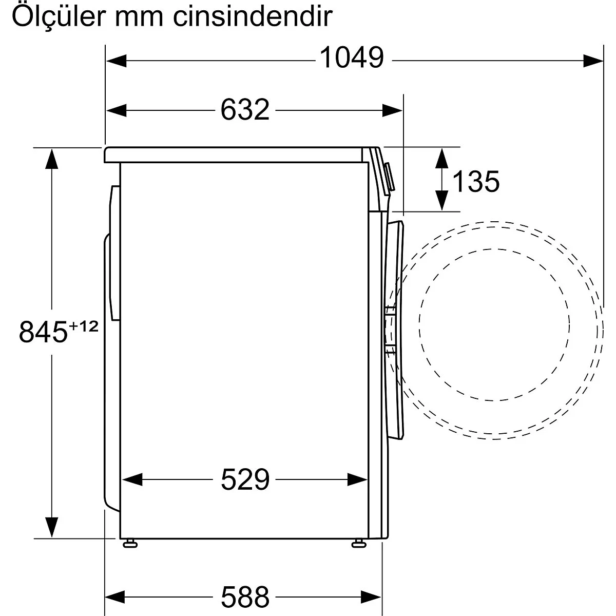 Profilo CGA2520XTR 10 kg 1200 Devir Çamaşır Makinesi
