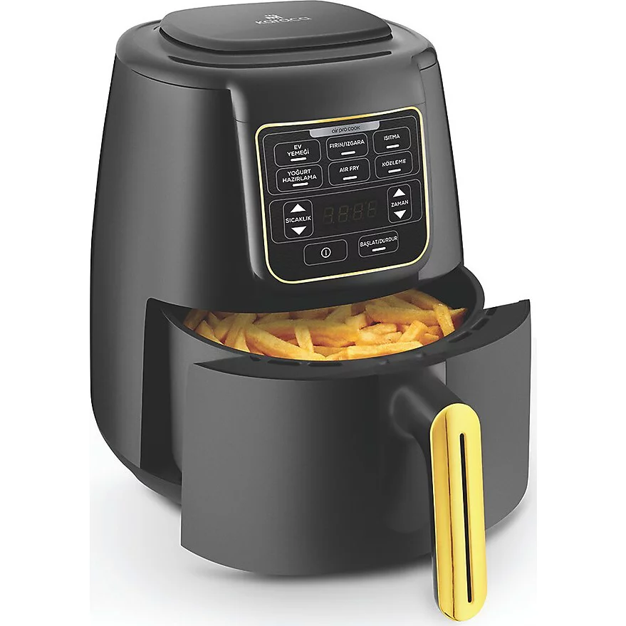 Karaca Air Pro Cook 3in1 XL 4 lt Black Gold Yağsız Fritöz