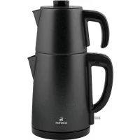 Ürün: Karaca Gastro Dem 2in1 1650 W Shiny Black Çelik Çay Makinesi