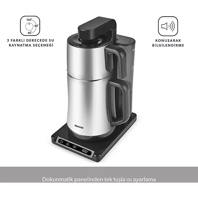 Homend Smart Royaltea Plus 1781H 2in1 Çelik Otomatik Türk Kahve ve Çay Makinesi