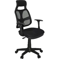 Ürün görseli: Türksit AS File Plastik Ayaklı Siyah Çalışma Koltuğu