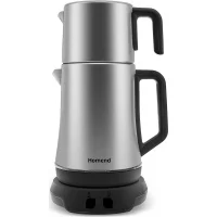 Ürün: Homend Royaltea Elegant 1775H 1800 W Inox Siyah Konuşan Çay Makinesi