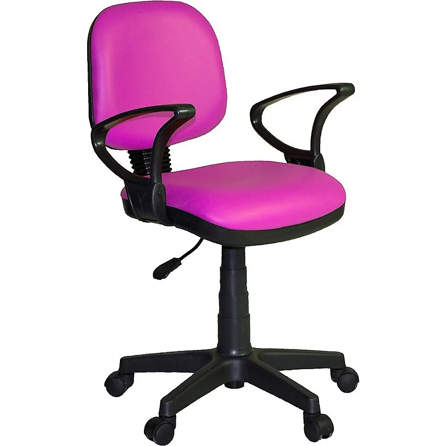 Türksit Kozmo Lux Kollu Kumaş Pembe Çalışma Koltuğu