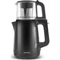 Ürün: Homend 1756H 1800 W Cam Demlikli Siyah Çay Makinesi